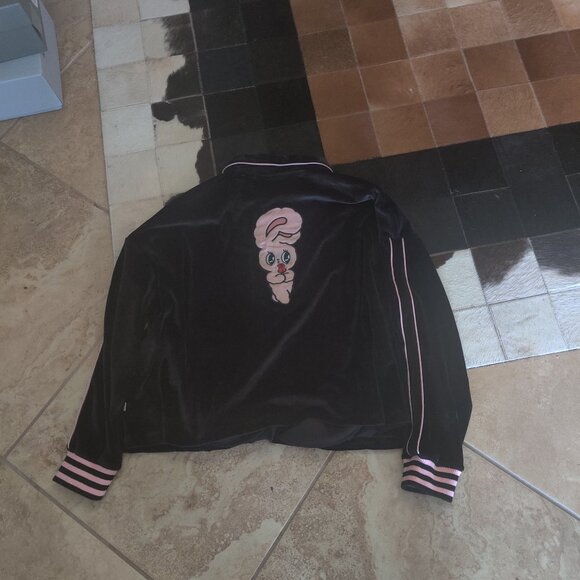 Lazy Oaf esther Bunny velour jacket size L New oversized Jackets & Coats